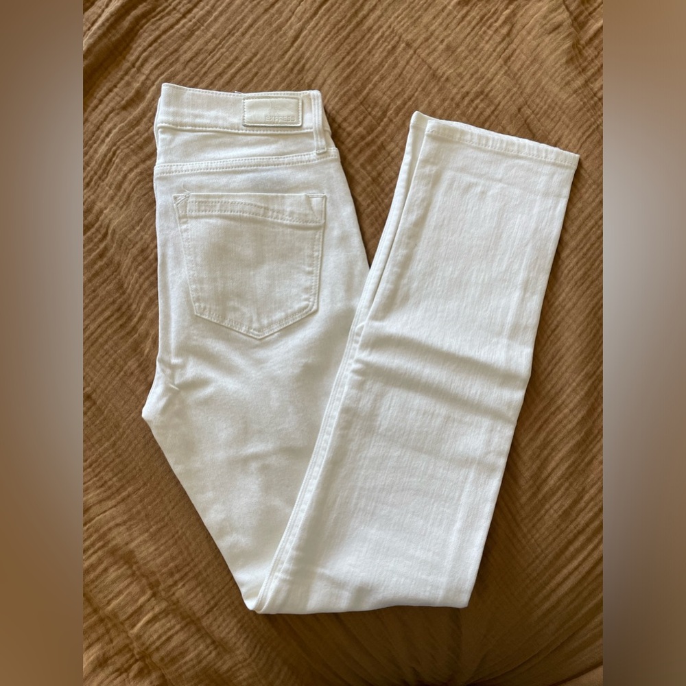 Express Super Skinny Mid Rise Jeans